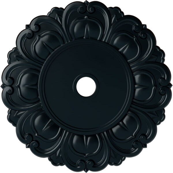 Ekena Millwork Angel Ceiling Medallion (Fits Canopies up to 15 3/4"), 32 1/4"OD x 3 5/8"ID x 1 1/8"P, Night Shade CM32ANNSF - main